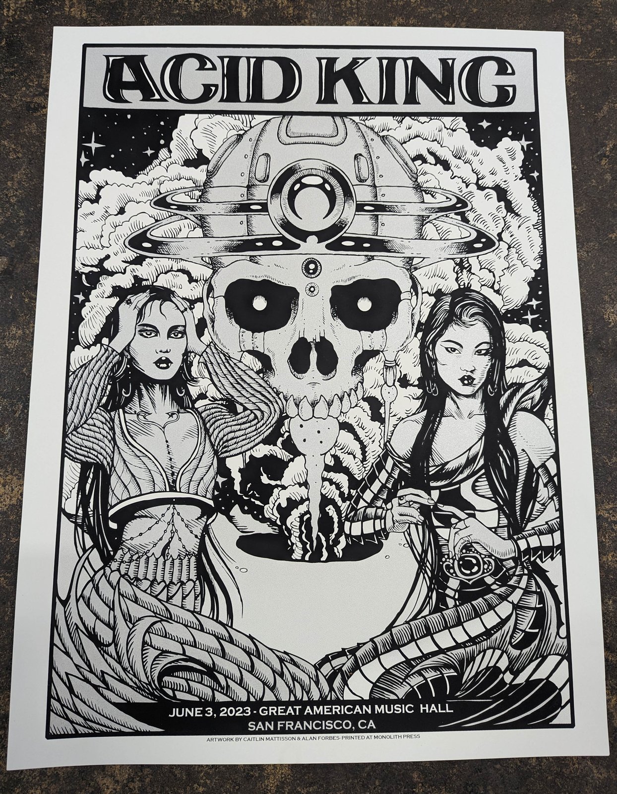 Acid King - June 3, 2023- Artwork by Caitlin Mattisson & Alan